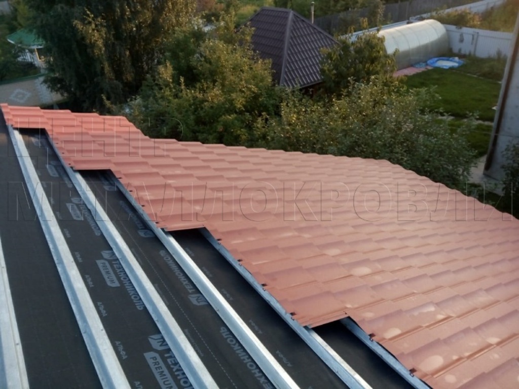 Металлочерепица Геркулес 8004 терракотовый Стальной Бархат от Центра Металлокровли в Иваново