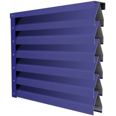 Ламель Реснички RAL5002 Синий Ультрамарин двустороннего забора